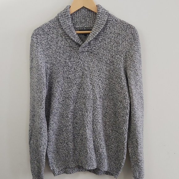 RW&CO. Gray Shawl-Collared Sweater for Men - Picture 1 of 11